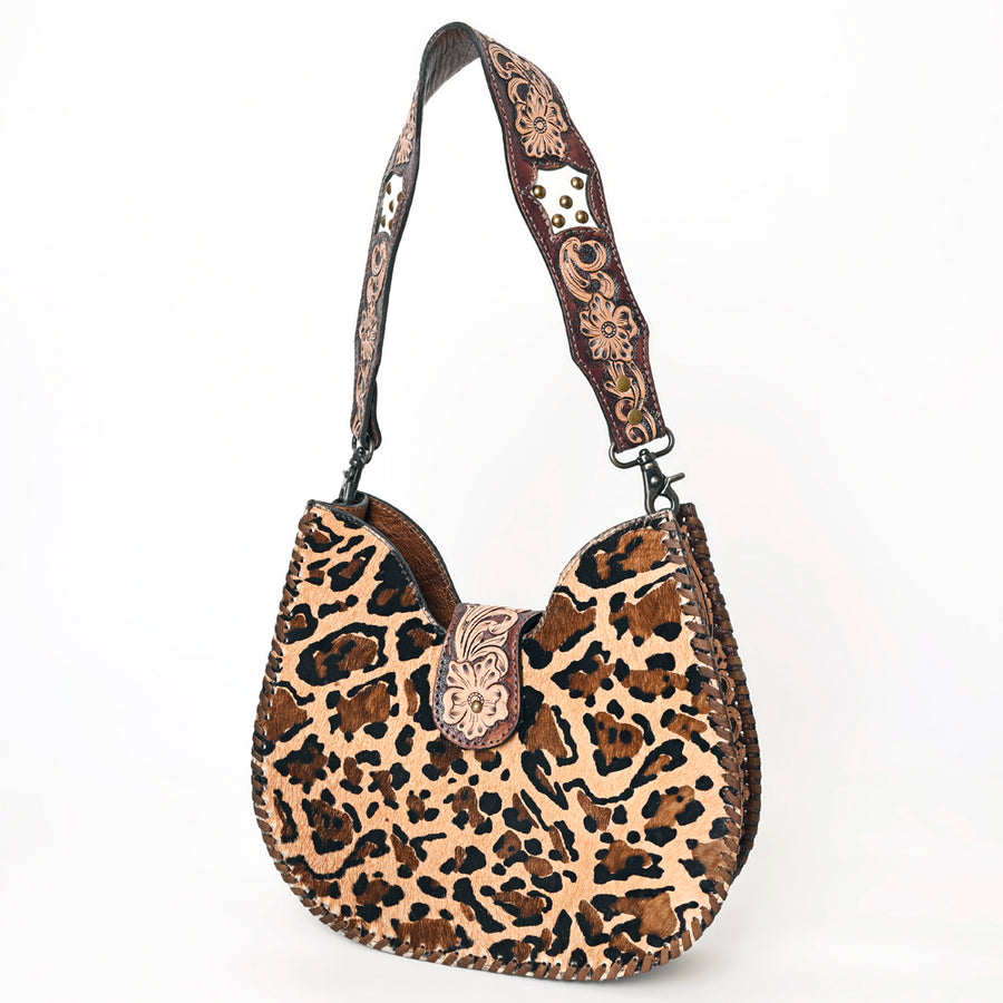 American Darling Hair-on Cowhide Hobo Bag - Western Genuine Leather Shoulder Bag - Uhorse