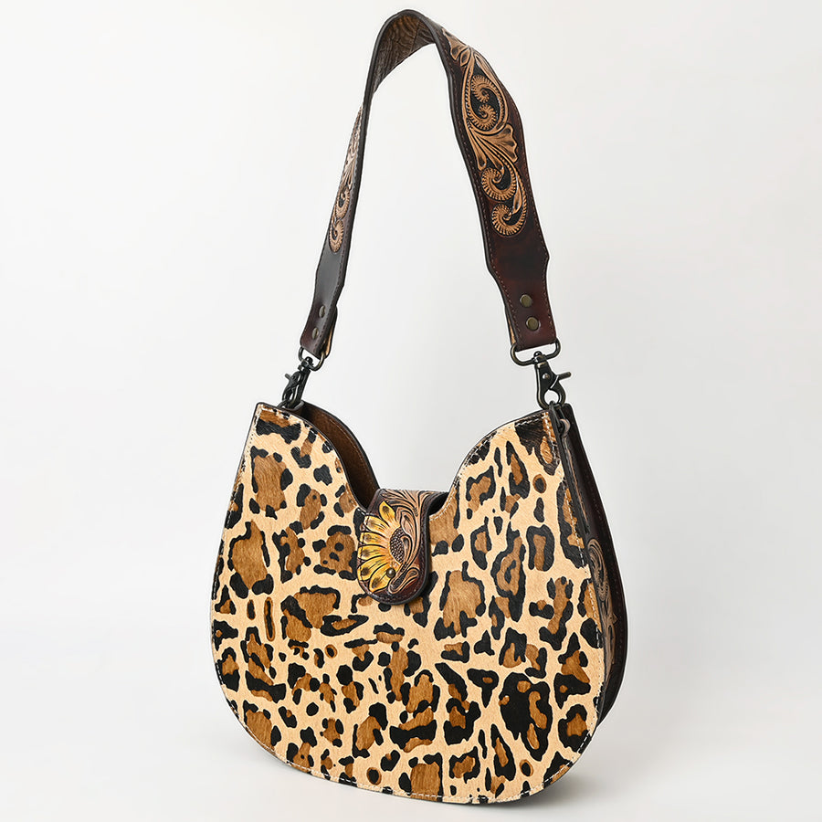 American Darling Hair-on Cowhide Hobo Bag - Western Genuine Leather Shoulder Bag - Uhorse