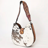 American Darling Hobo Hand Tooled Hair-On Genuine Leather women bag western handbag purse