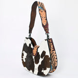 American Darling Hobo Hand Tooled Hair-On Genuine Leather women bag western handbag purse