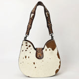American Darling Hobo Hand Tooled Hair-On Genuine Leather women bag western handbag purse