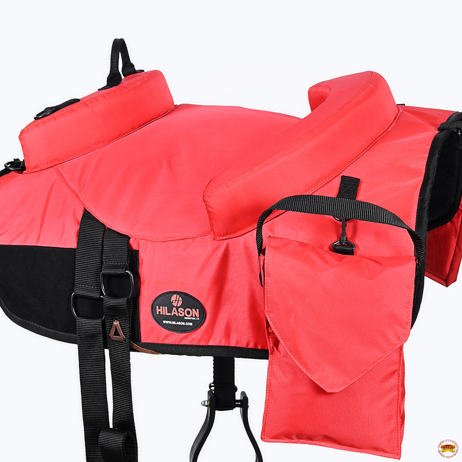 HILASON Western 1680D Horse Riding Bareback Pad W/ Accessory Bag