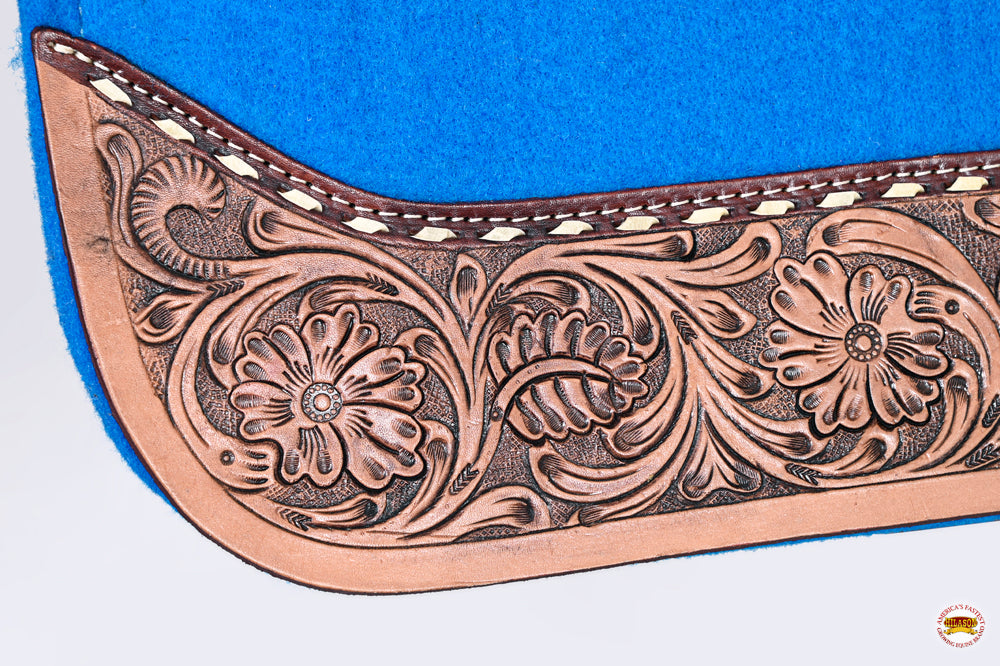 32" X 30" Hilason Horse Saddle PAD Western Contoured Wool Felt Moisture Wicking Saddle  Pad