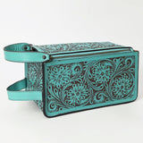 American Darling Toiletry Hand Tooled Genuine Leather Western Women Bag | Handbag Purse