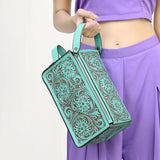 American Darling Toiletry Hand Tooled Genuine Leather Western Women Bag | Handbag Purse