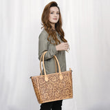 American Darling Tote Hand Tooled Genuine Leather Western Women Bag Handbag Purse | Casual