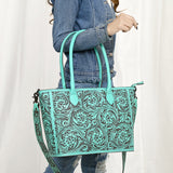 American Darling Tote Hand Tooled Genuine Leather Western Women Bag Handbag Purse | Casual