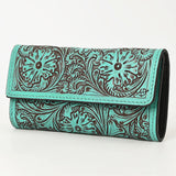 American Darling Wallet Hand Tooled Genuine Leather Western Women Bag | Wristlet Travel