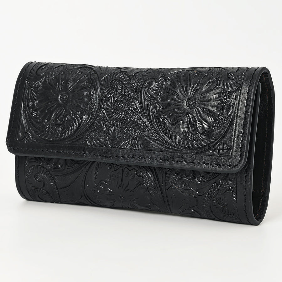 American Darling Wallet Hand Tooled Genuine Leather Western Women Bag | Wristlet Travel - Uhorse