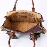 American Darling Briefcase Hand Tooled Saddle Blanket Genuine Leather women bag western handbag purse