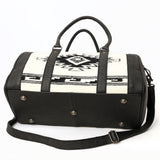 American Darling Duffel Saddle Blanket Genuine Leather Western Women Bag | Handbag Duffle Weekend Travel Bags for