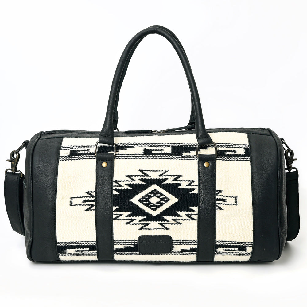 American Darling Duffel Saddle Blanket Genuine Leather Western Women Bag | Handbag Duffle Weekend Travel Bags for