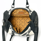 American Darling Duffel Saddle Blanket Genuine Leather Western Women Bag | Handbag Duffle Weekend Travel Bags for