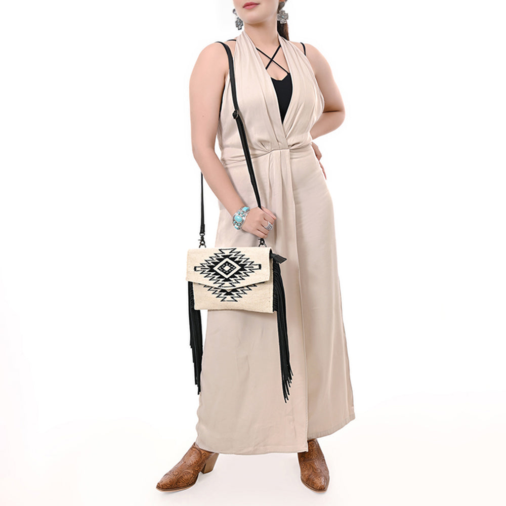 American Darling Envelope Saddle Blanket Fabric Genuine Leather Western Women Bag Handbag Purse | for Cute