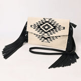 American Darling Envelope Saddle Blanket Fabric Genuine Leather Western Women Bag Handbag Purse | for Cute
