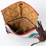 American Darling Envelope Saddle Blanket Fabric Genuine Leather Western Women Bag Handbag Purse | Envelope Bag for Women | Cute Envelope Bag | Envelope Purse