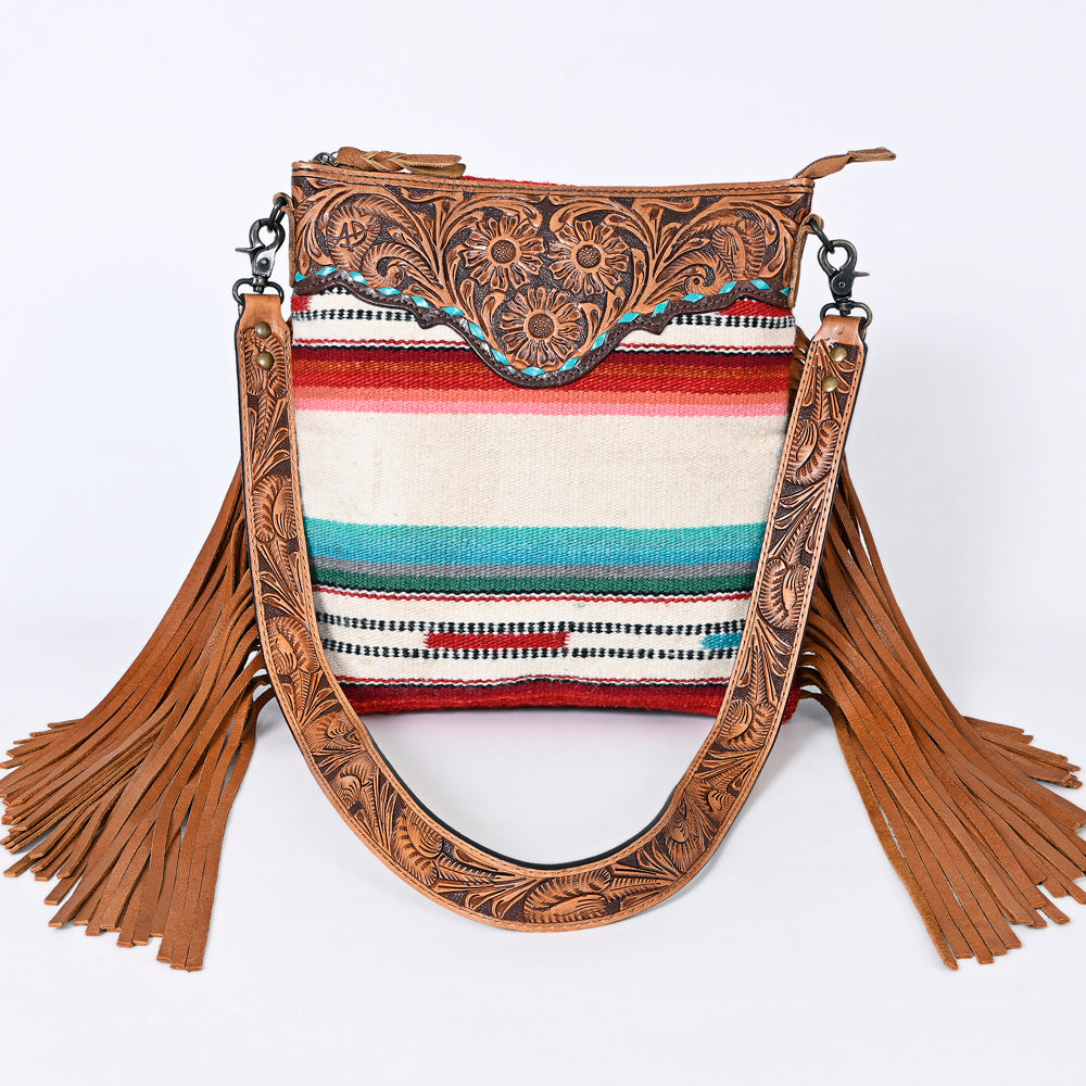 ADBGS192BX American Darling Hand Tooled Saddle Blanket Genuine Leather Women Bag Western Handbag Purse