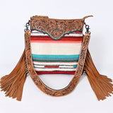 ADBGS192BX American Darling Hand Tooled Saddle Blanket Genuine Leather Women Bag Western Handbag Purse