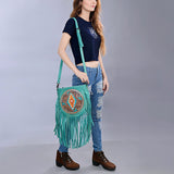 American Darling Messenger Hand Tooled Genuine Leather women bag western handbag purse
