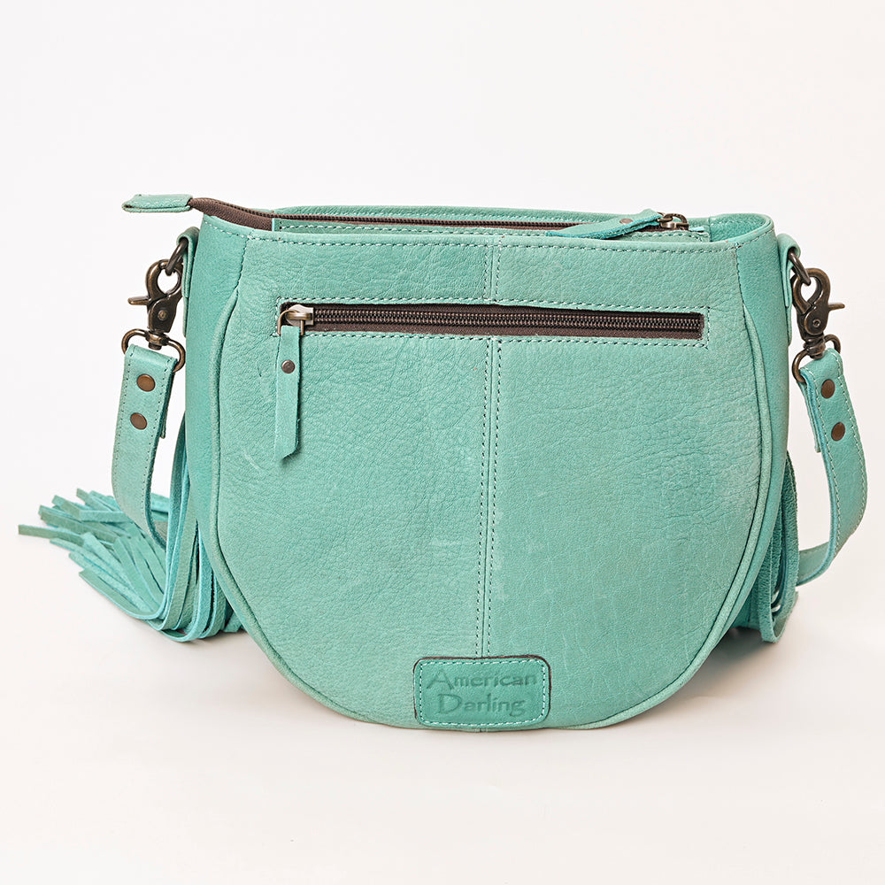 American Darling Messenger Hand Tooled Genuine Leather women bag western handbag purse