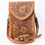 American Darling Cell Phone Holder Hand Tooled Genuine Leather Western Women Bag Purse | Women Cell Phone Case | Leather Phone Case | Cell Phone Holder