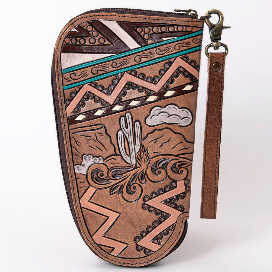 American Darling Gun Case Hand Tooled Genuine Leather Western Cases | Women Shotgun for Handguns