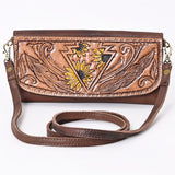 American Darling Wallet Hand Tooled Genuine Leather Western Women Bag | Handbag Purse Wristlet Travel Clutch