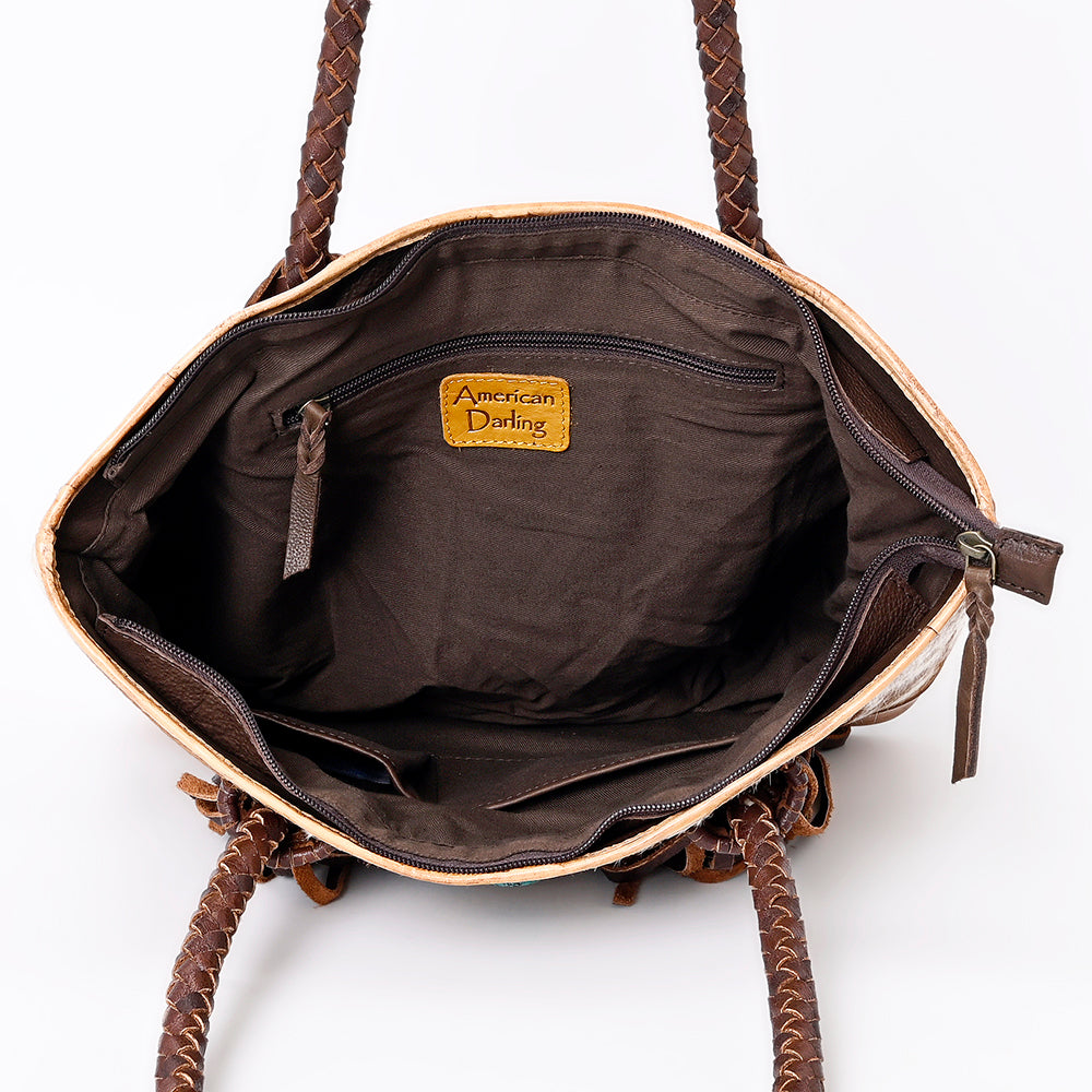 American Darling Tote Hair-On Genuine Leather Western Women Bag Handbag purse | Travel Bags College Casual