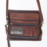 American Darling Wallet Hand Tooled Genuine Leather Western Women Bag | Handbag Purse Wristlet Travel Clutch
