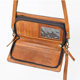 American Darling Wallet Hand Tooled Genuine Leather Western Women Bag | Handbag Purse Wristlet Travel Clutch