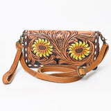 American Darling Wallet Hand Tooled Genuine Leather Western Women Bag | Handbag Purse Wristlet Travel Clutch