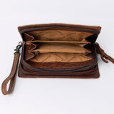 American Darling ORGANISER Upcycled Wool Genuine Leather women bag western handbag purse