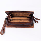 American Darling ORGANISER Upcycled Wool Genuine Leather women bag western handbag purse