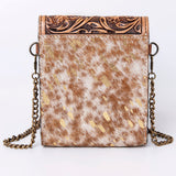 American Darling Cross Body Hand Tooled Hair on Genuine Leather Western Women Bag Handbag Purse | Crossbody for Cute