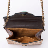 American Darling Cross Body Hand Tooled Hair on Genuine Leather Western Women Bag Handbag Purse | Crossbody for Cute