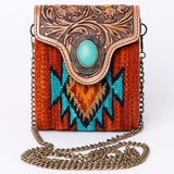 American Darling Cross Body Hand Tooled Hair on Genuine Leather Western Women Bag Handbag Purse | Crossbody for Cute
