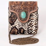 American Darling Cross Body Hand Tooled Hair on Genuine Leather Western Women Bag Handbag Purse | Crossbody for Cute