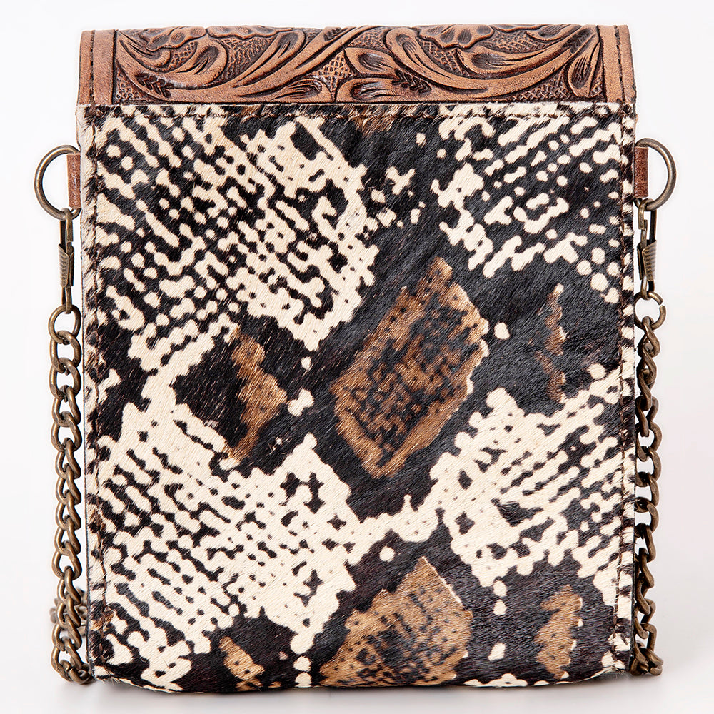 American Darling Cross Body Hand Tooled Hair on Genuine Leather Western Women Bag Handbag Purse | Crossbody for Cute