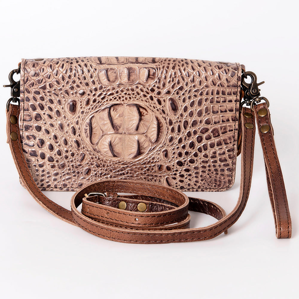 American Darling ORGANISER Upcycled Wool Genuine Leather women bag western handbag purse