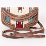 American Darling ADBG1097 Wallet Hand Tooled Saddle Blanket Genuine Leather women bag western handbag purse
