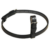 Black Tory Leather Flash Attachment with Buckle Equestrian Bridle Accessory