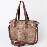 American Darling Tote Crocodile Embossed Genuine Leather Western Women Bag Handbag | for Cute Laptop