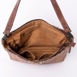 American Darling Messenger Crocodile Embossed Genuine Leather Western Women Bag Handbag Purse | Cute