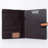 American Darling Portfolio Bag Hand Tooled Crocodile embossed Genuine Leather women bag western handbag purse