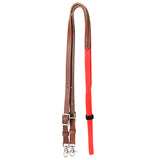 8 Ft Hilason Horse Western Leather Rubber Grip Barrel Split Reins