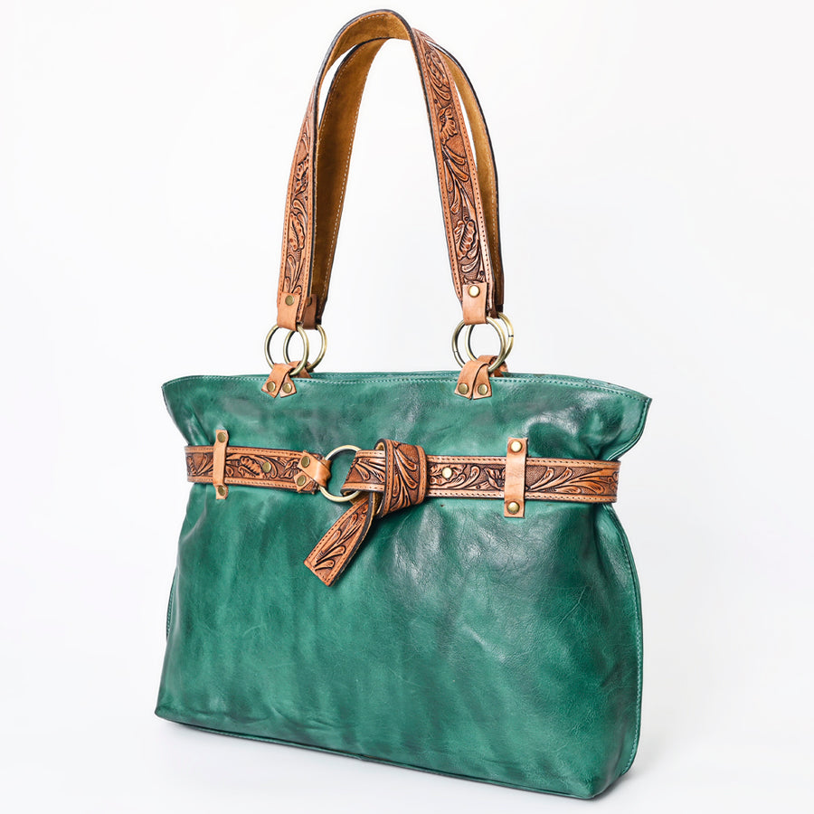 American Darling ADBGM342C Tote Genuine Leather Women Bag W. Handbag by Hilason – Cowboy and equestrian accessories