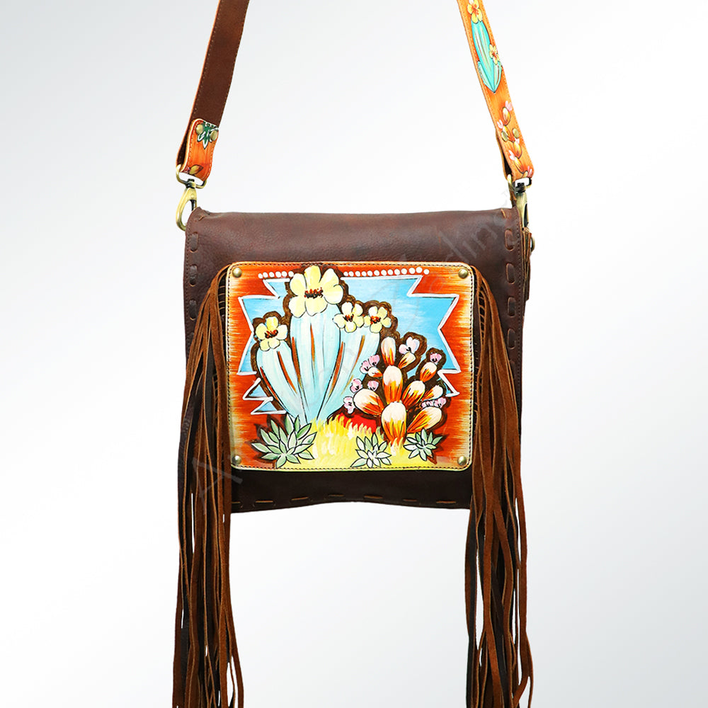 American Darling Crossbody Hand Painted Full Grain Genuine Leather Western Women Bag Handbag Purse |