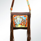 American Darling Crossbody Hand Painted Full Grain Genuine Leather Western Women Bag Handbag Purse |