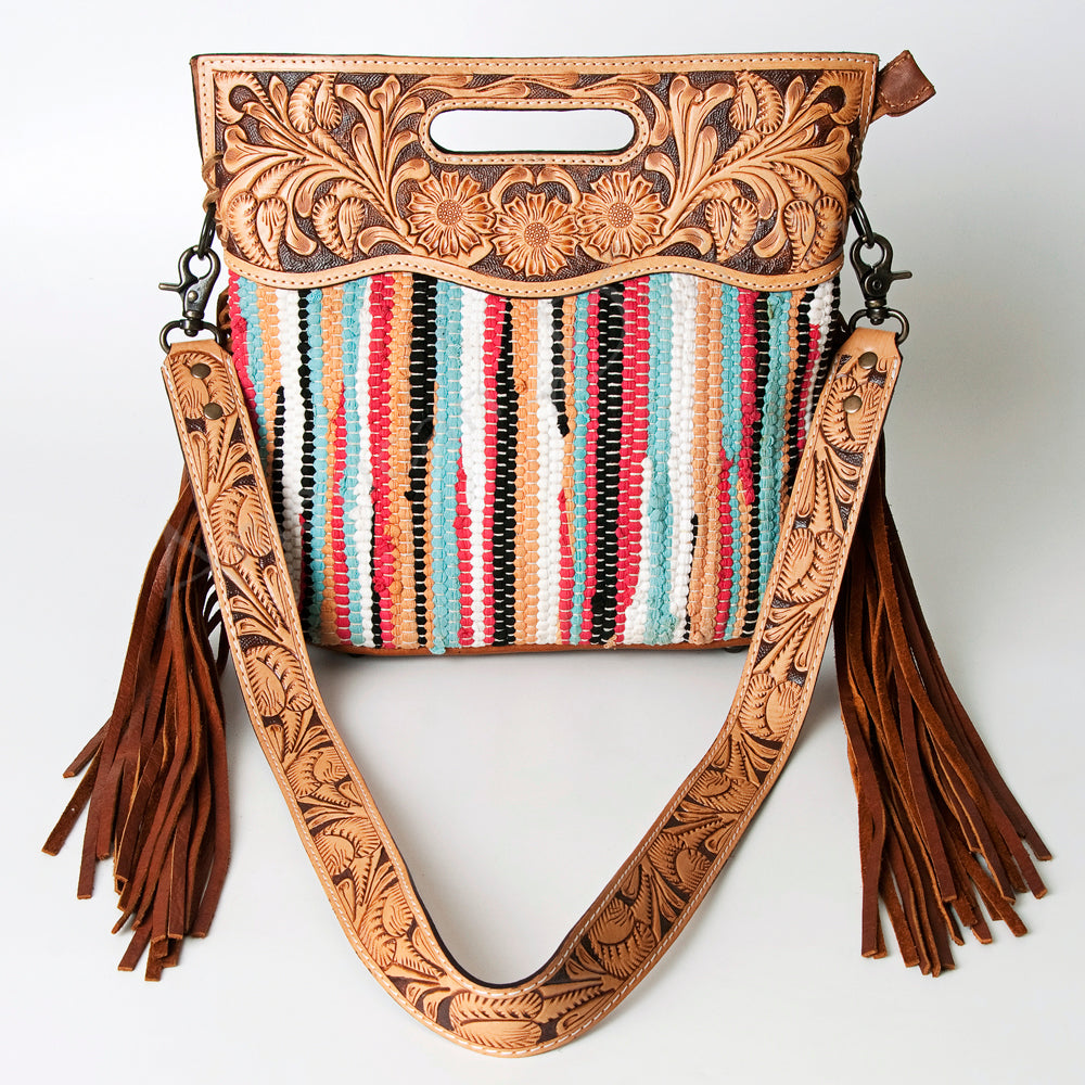 American Darling Clutch Hand Tooled Hair on Genuine Leather Western Women Bag Handbag Purse | Purses for Cute