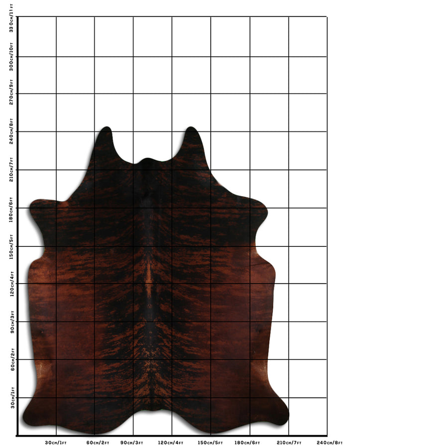 8 Ft X 7 Ft Genuine Brazilian Cowhide Skin Rug by Hilason | Hair-On Leather Home Décor Carpet